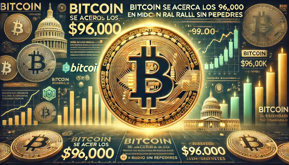 Bitcoin se acerca a los $96,000 en medio de un rally sin precedentes
