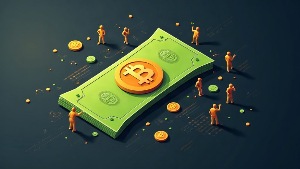 Candado roto con datos filtrándose de una billetera Bitcoin