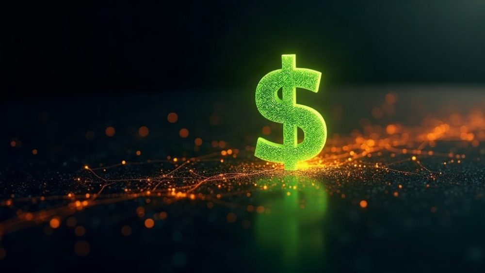 Representación de stablecoin USDG sobre red blockchain Mantle con nodos conectados