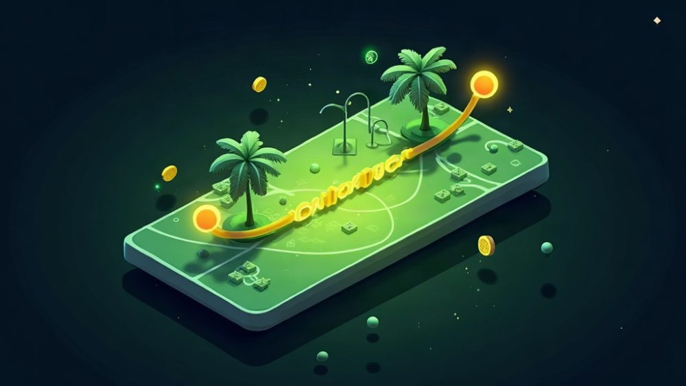 Representación visual de tokens divididos en principal y rendimiento en protocolo DeFi