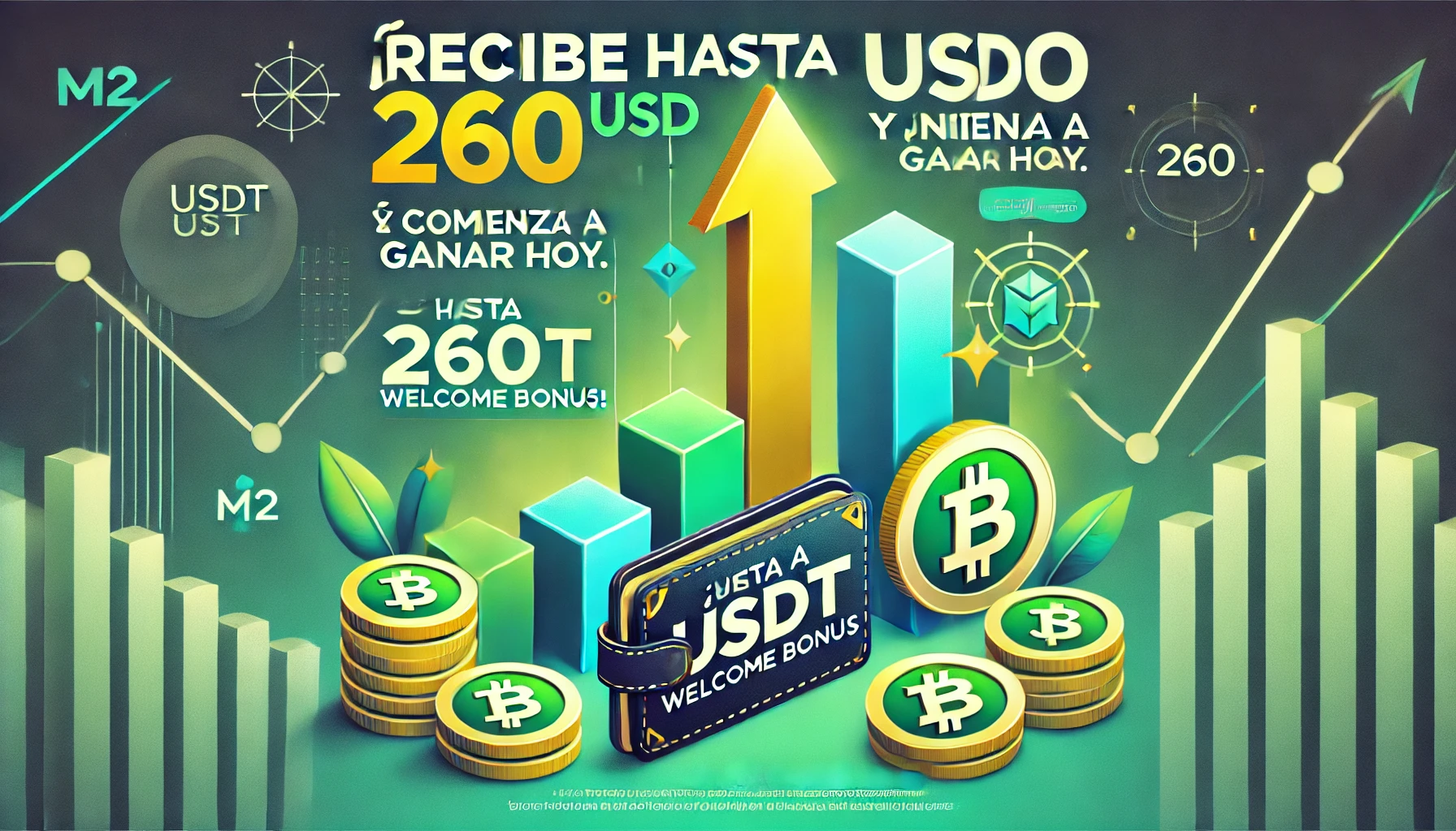 Obtén hasta 260 USDT